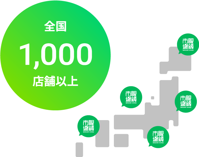 全国1000店舗以上